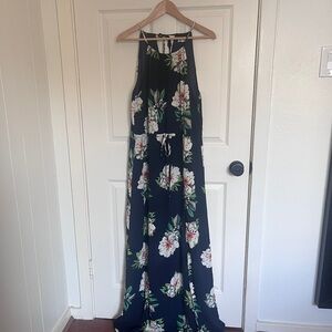 Navy Floral Maxi Dress, Americal Clothing Inc